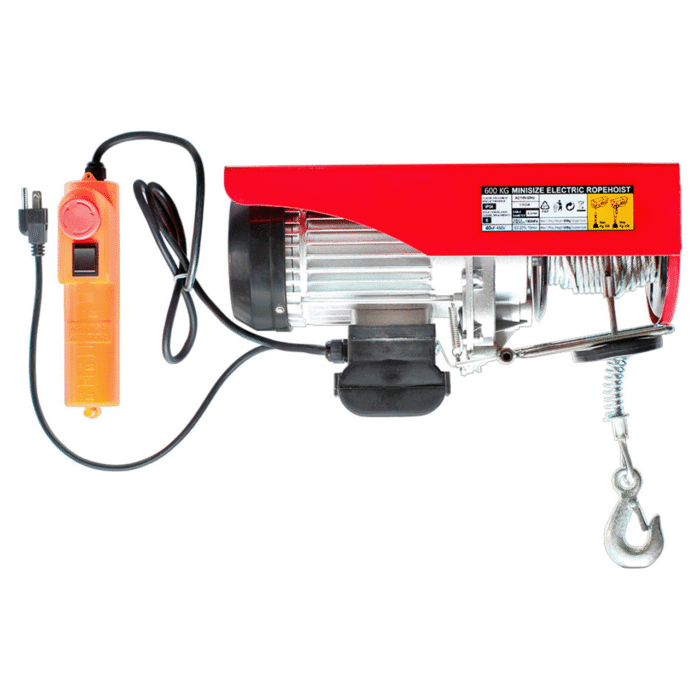 Diferencial Eléctrico (Winche) 1200W-110V 300-600 Kilos 12Mt Pa600B Roja Diferencial Eléctrico (Winche) 1200W-110V 300-600 Kilos 12Mt Pa600B Roja