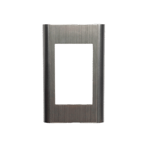 Tapa Acero Inoxidable Borde Negro