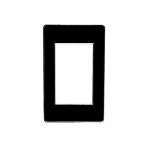 Tapa Negra Borde Cromado