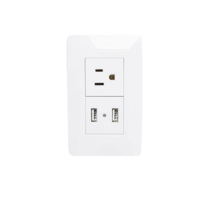 Toma Sencillo + 2 USB